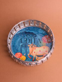 German Silver Pichwai Tray
