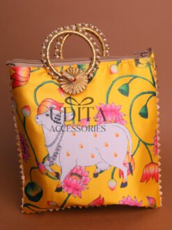Pichwai Print  Bangle bag
