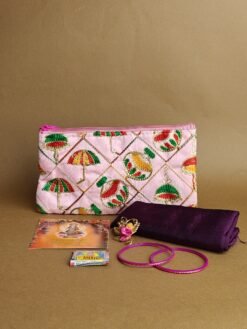 Embroidery Purse Hamper