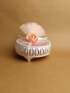 German silver plain tray - 6 inches hamper