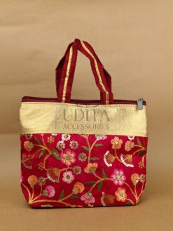 Deepsum Designer Raw silk Gift bag