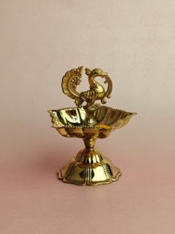 Brass Peacock Diya